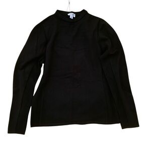 NWOT PERSE ROLLED TURTLE NECK 80’s TYPE SKI ⛷️ LODGE SWEATER RIBBED DETAIL BLACK